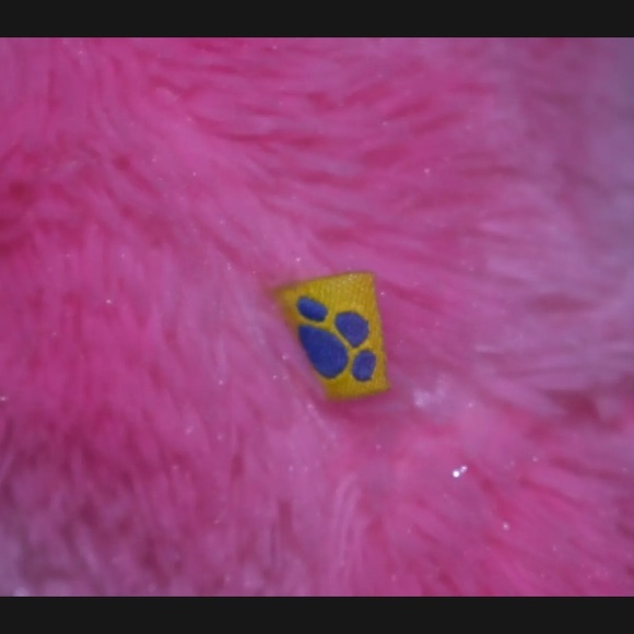 Build A Bear BAB Pink Glitter/Sparkle Fur Paint Splatter Paws Kitty Cat Plushie - Picture 12 of 12
